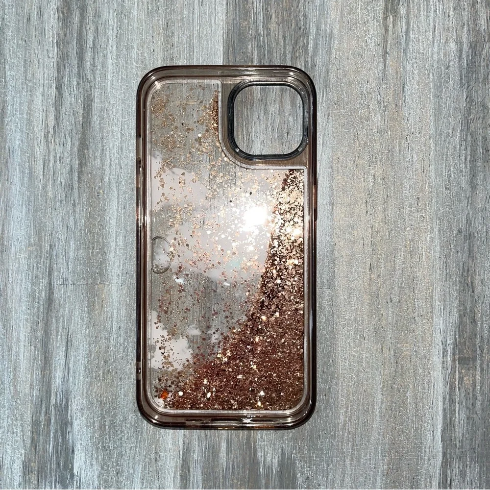 Gold Glitter Cloud iPhone 13 Phone Case - Picture 7 of 7